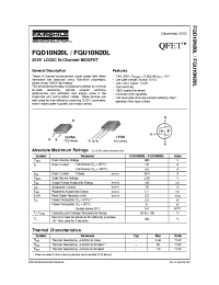 Datasheet FQD10N20 manufacturer Fairchild